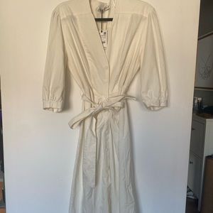 White Zara midi dress